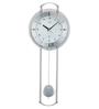 White Round Analog Modern Clock With Quartz Movement
