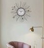 White Round Analog Modern Clock With Quartz Movement