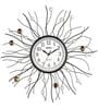 White Round Analog Modern Clock With Quartz Movement