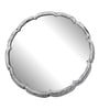White Round Metal Wall Hanging Mirror