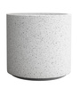 White Round ShapedMarble Polymer Planter