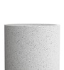 White Round ShapedMarble Polymer Planter