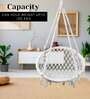 Round Fabric Swing in White Colour Round Fabric Swing in White Colour