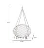 Round Fabric Swing in White Colour Round Fabric Swing in White Colour