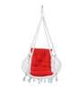Round Pro Fabric Swing in White Colour