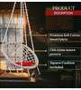 Round Fabric Swing in White & Red Colour