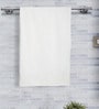 White Sancha Pile Cotton Medium Towel-500 Gsm