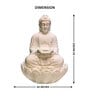 White Buddha Offering Sand Stone Indoor Water Fountain