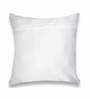 White Floral Satin 16 x 16 Inch Cushion Cover