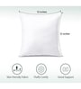 White Satin Solid 12x12 inches Cushion Inserts (1Pc)