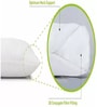 White Satin Solid 12x12 inches Cushion Inserts (1Pc)