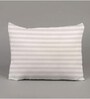 White Satin Striped 18x12 inches Cushion Inserts (1Pc)