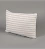 White Satin Striped 18x12 inches Cushion Inserts (1Pc)