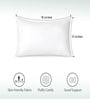 White Satin Striped 18x12 inches Cushion Inserts (1Pc)