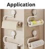 White Self Adhesive Towel Holder