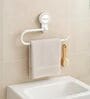 White Self Adhesive Towel Holder