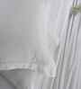 White Self Print 300 TC Cotton King Size Bed Sheet with 2 Pillow Covers 23 Collection
