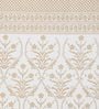 Beige Traditional Cotton 5 Ft Semisheer Eyelet Window Curtain