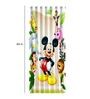 White Semisheer Polyester 7 Feet Eyelet Door Curtains