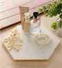 White Hexagon Shape Serving Platter