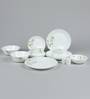Vivid Green Opalware Dinner Set