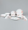 Diva Aster Pink Opalware Dinner Set