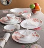 Diva Aster Pink Opalware Dinner Set