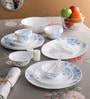 Diva Aster Blue Opalware Dinner Set