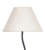 Shizen White Jute Shade Club Floor Lamp With Iron Base