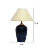 White Shade Table Lamp With Terracotta Base