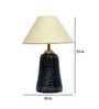 White Shade Table Lamp With Terracotta Base