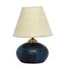 White Shade Table Lamp With Terracotta Base