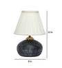White Shade Table Lamp With Terracotta Base