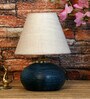White Shade Table Lamp With Terracotta Base