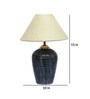 Beige Shade Table Lamp With Terracotta Base