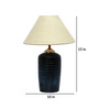 Bastian White Natural Fiber Shade Night Lamp With Teracotta Base