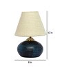 White Shade Table Lamp With Terracotta Base