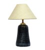White Shade Table Lamp With Terracotta Base