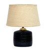Beige Shade Table Lamp With Terracotta Base