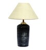 Beige Shade Table Lamp With Terracotta Base