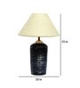Beige Shade Table Lamp With Terracotta Base