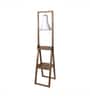 Patrice White Iron Shade Shelf Floor Lamp With Wood Base