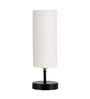 Palermo White Jute Shade Table Lamp With Iron Base