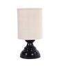 White Shade Table Lamp With Metal Base