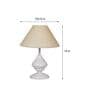 Brown Shade Table Lamp With Metal Base
