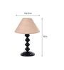 Brown Shade Table Lamp With Metal Base