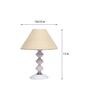 Beige Shade Table Lamp With Metal Base