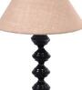 Brown Shade Table Lamp With Metal Base