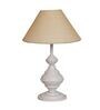White Shade Table Lamp With Metal Base
