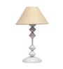 Brown Shade Table Lamp With Metal Base